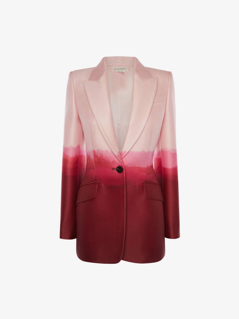 Chaquetas Alexander McQueen Dip Dye Mujer - Rosas/Rojos - Mexico 891-UCGVTH